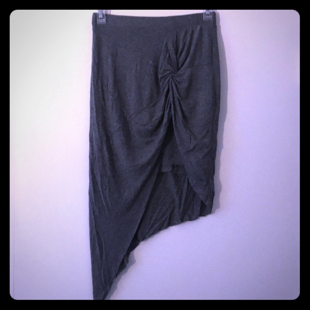 Grey Zara asymmetric skirt size S